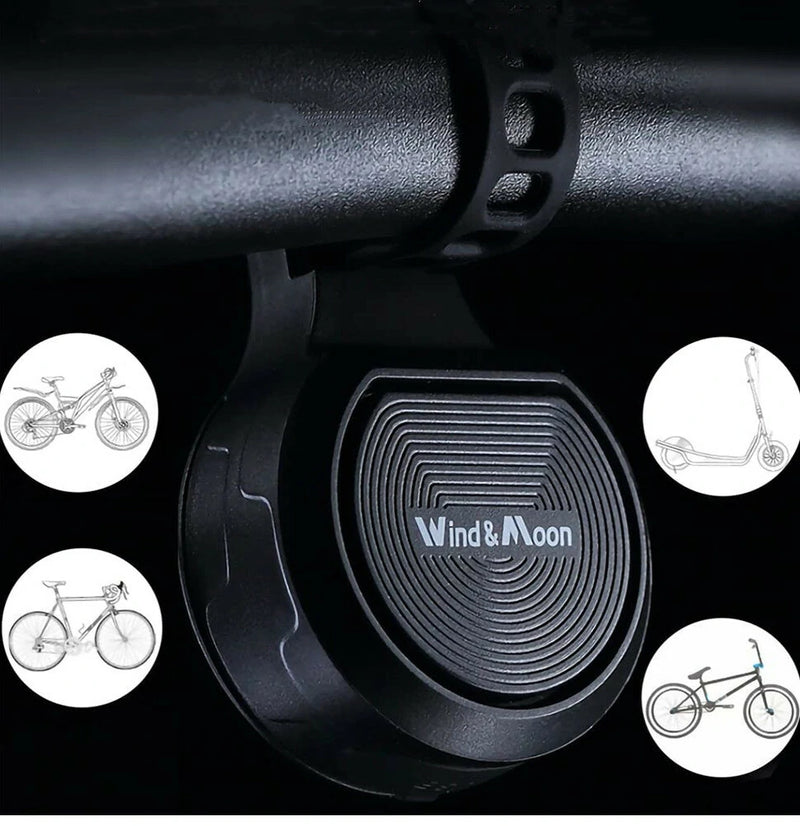 Bike Bell 130dB High Sound Bicycle Horn IPX6 Waterproof Anti-theft 250mAh USB Chargeable Electric Alarm Loud Horn for Bicycle Scooter