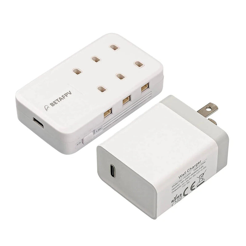 BETAFPV 6 Ports 1S 30W 1A Battery Charger for BT2.0 PH2.0 Connector Lipo Battery