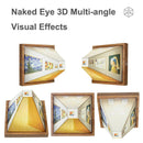 Naked Eye 3D Visual LED Wall Art with LED Lights with Stand Night Light with 3 Lighting Effects Wall Mounted Atmosphere Light for Living Room