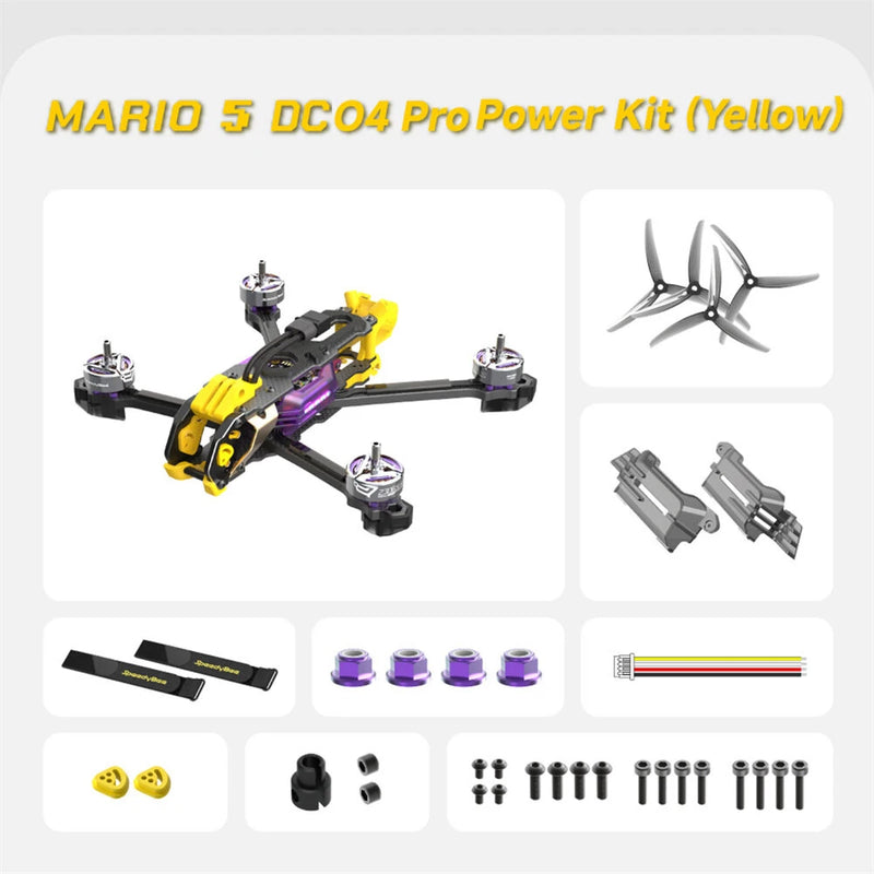 SpeedyBee Mario5 DC HD O4 PRO 5 Inch 6S FPV Racing Drones BNF with Bee Storm 2306.5 PRO 1880KV Motor