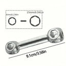 BENGGUO BG-615 Hexagonal Wrench Bike Tools Aluminum Alloy Stable Hexagonal Bone Wrench for Bicycle Repair