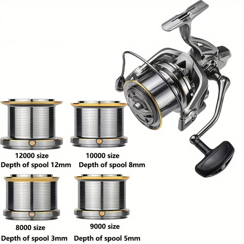 ZANLURE 8000-10000 Big Spinning Fishing Reel Drag 20KG Powerful Long Cast Rust-proof Seawater-proof Fishing Rod Reel Tools