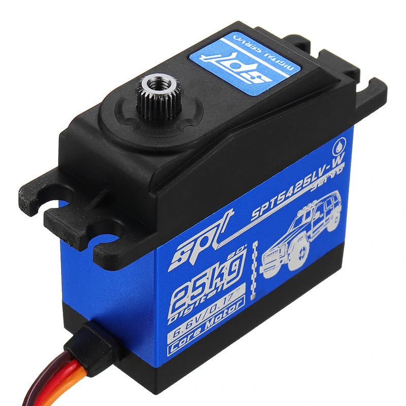 SPT Servo SPT5425LV-W 25KG 90 Digital Servo Metal Gear Large Torque Waterproof For 1:8 1:10 RC Robot Car Boat