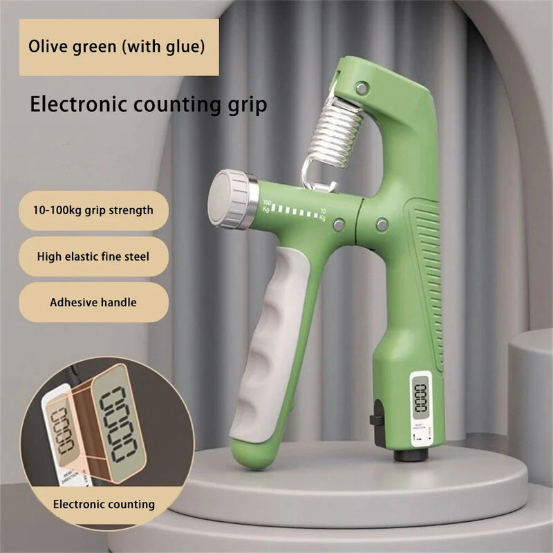 KALOAD 10-100Kg Adjustable Electronic Counting Hand Grip Finger Exerciser for Forearm Muscle Recovery Fitness Gym Training