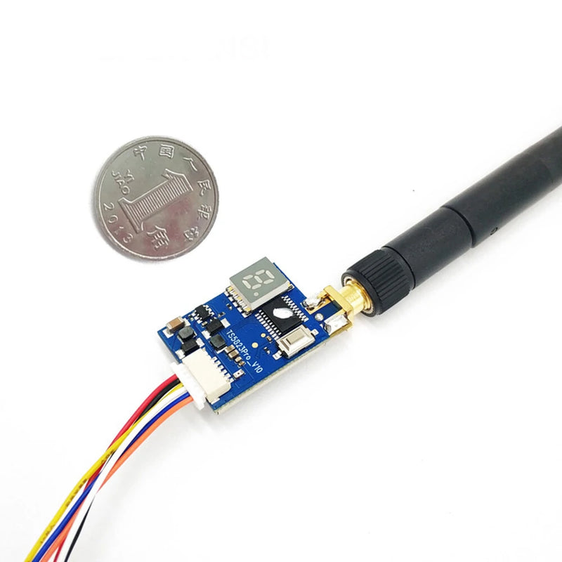 EWRF AIO VTX Camera TX5823 5.8Ghz 40CH 600mW FPV Transmitter + 700TVL 2.8mm CMOS 120 Wide Angle Camera Support 2-3S Battery For RC Drone