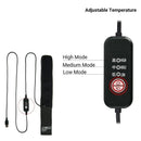 IPRee USB Lens Heater Warmer Strip with 3 Heat Settings Temperature Regulator for Camera Lens Dew Removing, Lens Heater for Outdoor Telescope Eyepieces Protection