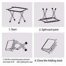 IPRee Outdoor Portable Folding Stool Oxford Cloth Folding Stool Nonslip Camping Stool Chair Waterproof Fishing Chair Picnic Seat Tools