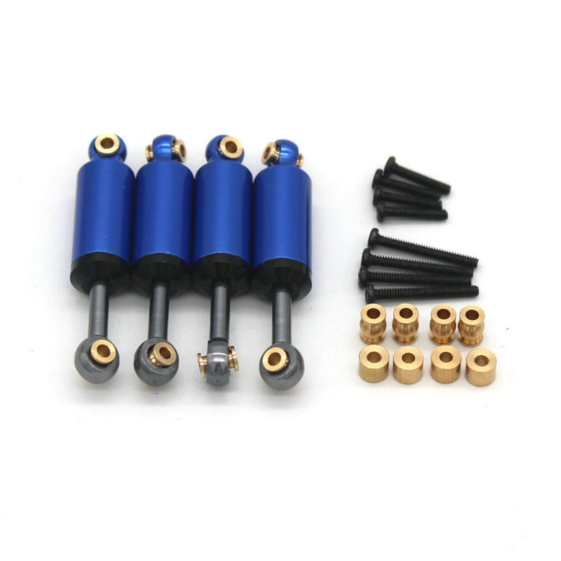 4PCS Upgraded Metal Inner Springs Shock Absorbers for FMS FCX24 12401 POWER WAGON 1/24 RC Car Vehicles Model Spare Parts