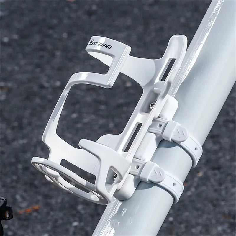 WEST BIKING Bicycle Water Bottle Holder Silicone Non-slip Straps Set MTB Road Bike Bottle Stand with Fixed Clip Accessories