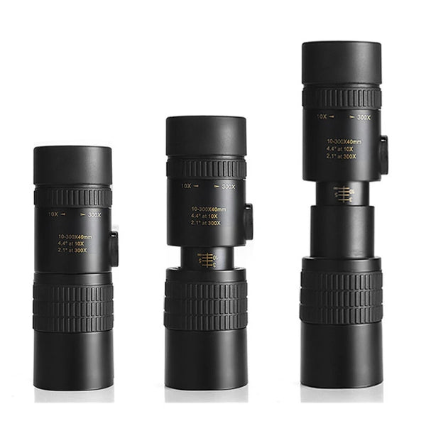 10-300X40 Monocular Telescope HD Zoom Pocket Low Night Vision Powerful Telescope For Camping Hunting Outdoor