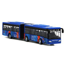 Simulation Alloy Double Section Bus Model Pull Back Vehicles Toys Funny Car Kids Children Gifts