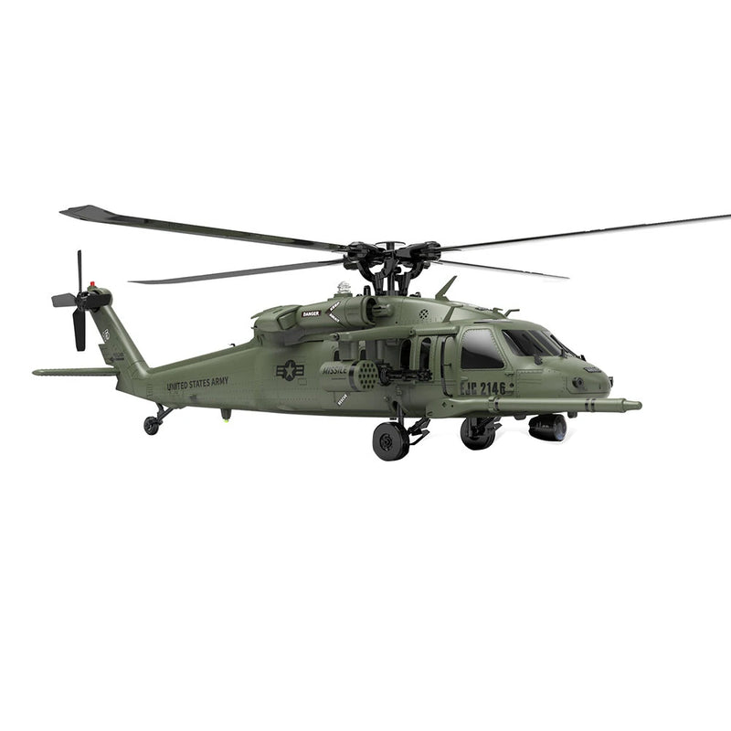 Eachine E200S UH-60 2.4G 6CH 3D 6-Axis Gyro Dual Brushless Motor 1:47 Scale Flybarless RC Helicopter BNF / RTF