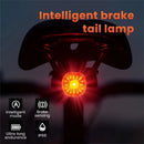 GIYO Smart Brake Sensing RGB Bicycle Taillight Waterproof Warning Flash Lamp USB Charge Bike Rear Light for Outdoor MTB Night Riding Safting