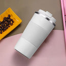 IPRee 510ml Double Stainless Steel Coffee Thermos Mug with Non-Slip Case Car Vacuum Flask Travel Insulated Bottle Coffee Cup Mug Milk Cup