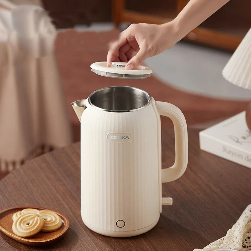 KONKA 2.5L 1800W Electric Kettle Water Boiler & Thermos 2-in-1 Fully Automatic Insulation Household 304 Stainless Steel Hot Water Kettle