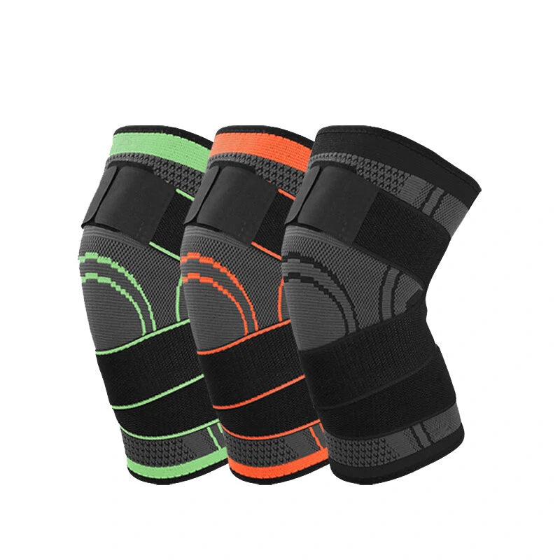AOLIKES Professional Sports Knee Support Nylon Elastic Breathable Soft Bandage Knee Brace for Basketball Tennis Cycling