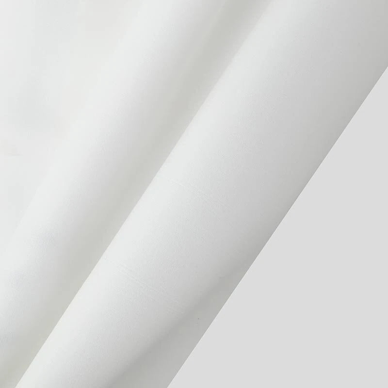 INCERUN Mens Comic Style Print Long Sleeve Shirt Fashion Funny Line Lapel Top for Male