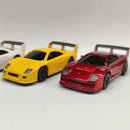 LDARC S100 1/64 2.4G RWD Drift RC Car Mini Full Proportional Three Speed Metal Gears LED Light with Bearings Screen Remote Control High-Speed On-Road Racing Vehicle Model Boys Gifts 60 Minutes Playing Time Toys