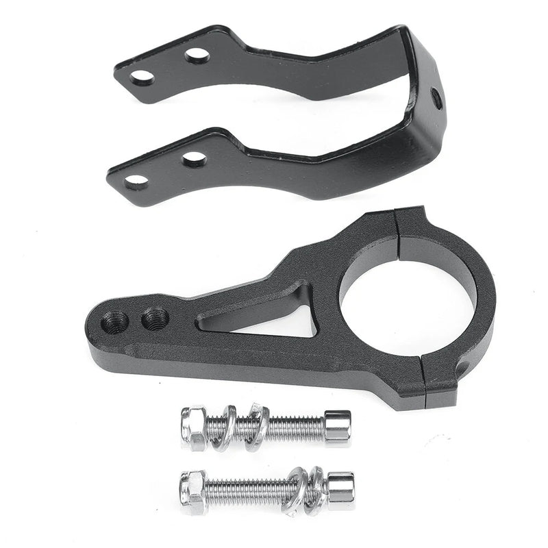 Aluminum Alloy Steering Damper With Damper Bracket Install Auxiliary Bracket For Three-bar Frame Scooter Boyueda S3 ANGWATT T1 Laotie TI30 T30 Xtron DT D88 T107 Pro