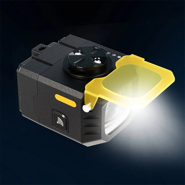 BIKIGHT Q4 1600LM Super Bright Bike Headlight 50W Output 2 in 1 Dual Distance Beam USB Rechargeable Mini LED Waterproof Bike Front Light with Wireless Remote for Night Riding