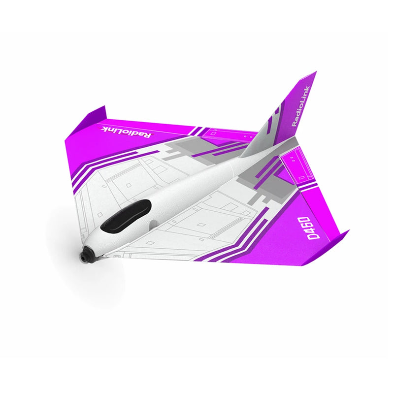 RadioLink Turbot D460 Scale Model 480mm Wingspan EPP 4KM Control Distance 1600KV Brushless Motor RC Airplane Fixed Wing PNP/RTF Gyroscope Assist for Beginners