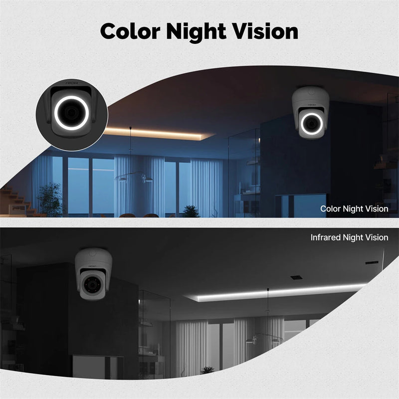 MOES 3MP Tuya Smart WiFi Indoor Camera Wireless PTZ HD Night Vision Motion Detect Two-way Intercom Home Security Monitoring Works with Alexa Google Assistant