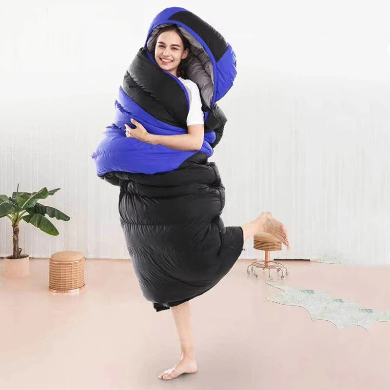 Camping Heated Sleeping Bag For Winter USB Charging 4 Heating Zones Heating Pads Portable 3 Temperature Adjustable Sleep Bag