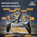 Huina Toys RTR 1534 1/18 2.4G 9CH RC Car Dump Truck Alloy Bucket Cabin LED Light Engineering Remote Control Simulation Construction Vehicles Models Children Kids Gifts