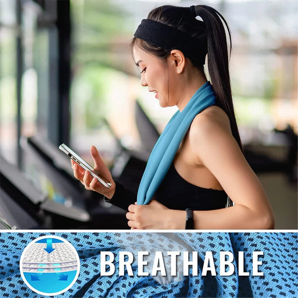 KALOAD Portable Summer Sport Ice Towels Wipe Sweat Quick Drying Cool Cloth for Gym Outdoor Swimming Yoga Running