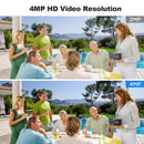 Srihome SH051 4MP HD Dual Band WiFi Security Camera 5X Optical Zoom PTZ IP Cam Auto Tracking Color Night Vision Two-way Audio IP65 Waterproof Outdoors CCTV Baby Monitor Cameras