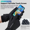 TENGOO Touch Screen Winter Gloves Waterproof Outdoor Sports Cycling Running Motorcycle Ski Fleece Gloves Non-slip Warm Full Fingers for 5-10 Cold Weather