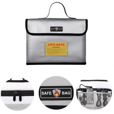Multifunctional Explosion-proof Safety Storage Bag for RC Lipo Battery Charger 26x18x13cm