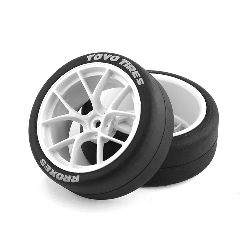 RC Rally Drift Tires On Road Racing Car Wheels Tyre for 1:10 Tamiya HSP HPI Kyosho TT01 TT02 XV01 XV02 PTG-2 Spare Parts