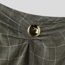 INCERUN Mens Twist Design Casual Long Pant Fashion Retro Striped Loose Fit Straight Trousers for Men