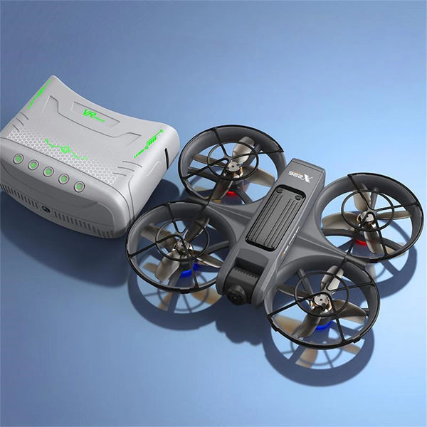 X226 WiFi FPV with Goggles Glasses / 5.9inch LCD Screen Controller HD Dual Camera Electrically Adjustable Optical Flow Hover Circle Protection LED Light Brushless 2.4G 4CH 6-Axis Remote Control Toys RC Drone Quadcopter RTF