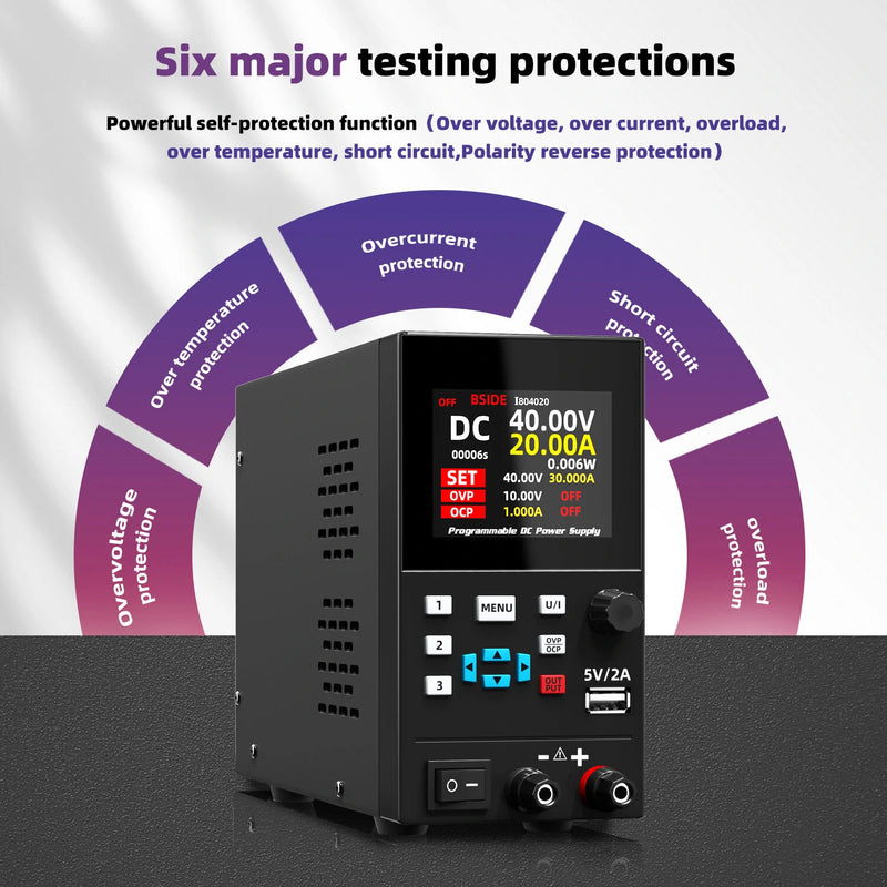 BSIDE I8305/I83010/I84020 Adjustable Power Supply High Capacity Output up to 300W with Precise Control Effective Air Cooled System Lightweight and Compact Design for Versatile Electronics Use