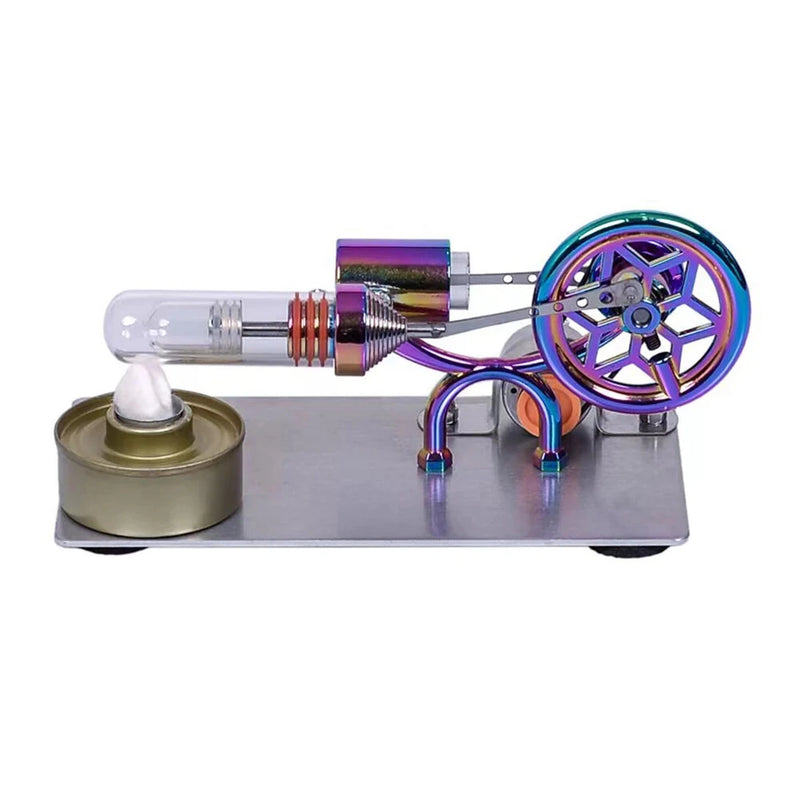 K211 Hot Air Stirling Engine Model Electricity Generator with Colorful LED Physics Experiment Science Education Toys