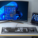 UGREEN KU103 108-Keys Wired Mechanical Gaming Keyboard Silence Structure PBT Keycaps Red Switch LED Backlit USB-C Ergonomics E-sports Gaming Keyboards for PC Laptop Computer