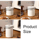 1.8L Stainless Steel Coffee Bean Container with Date Display and Spoon Sealed Coffee Container Food Storage Container for Dry Goods Cookies Candy Spices