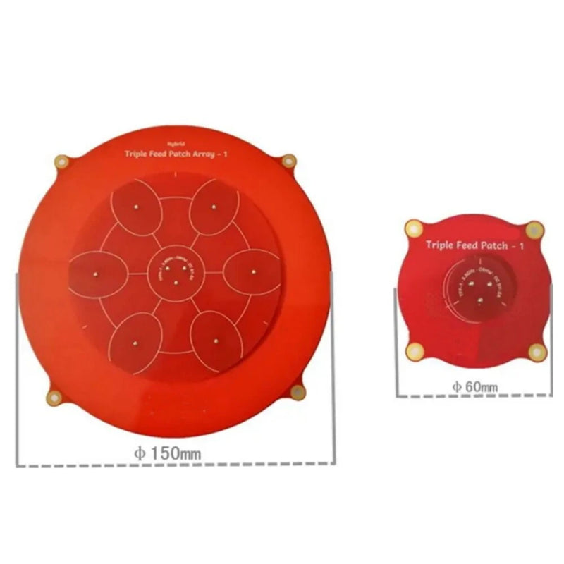 150mm Triple Feed Patch 5.8GHz 14dBi Pagoda Array FPV Antenna for RC Drone Eachine Skyzone Fatshark Goggles Monitor Ground Station