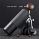 IPRee Manual Portable Coffee Grinder Diamond Grinder CNC Stainless Steel Core Lengthened Handle Double Bearing Adjustable Coffee Bean Grinder
