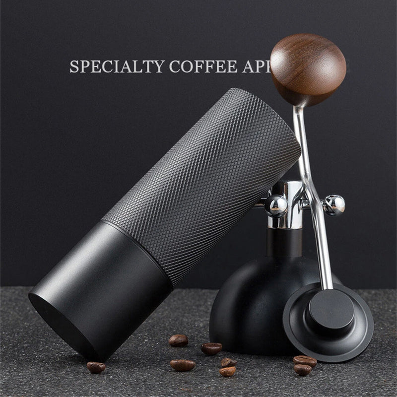 IPRee Manual Portable Coffee Grinder Diamond Grinder CNC Stainless Steel Core Lengthened Handle Double Bearing Adjustable Coffee Bean Grinder