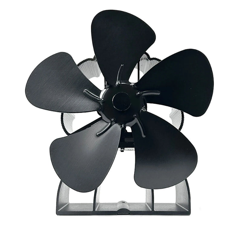 4/5/6 Blade Fireplace Fan Heat Powered Wood Burn Fan No Electricity Oven Fan for Stove/Log Burner/Fireplace Eco Friendly Fan