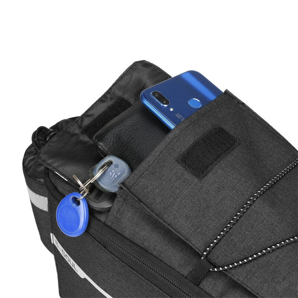 B-SOUL Bicycle Rear Seat Bag Waterproof Pannier Trunk Bags Back Rack Rear Seat Bag Multifunctional Cycling Luggage Shoulder Handbag