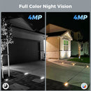Hiseeu C90 4MP Solar WIFI IP Camera HD Video Night Full Color AI Motion Detect Two-Way Talk 100% Wireless with 1.6W Solar Panel Eseecloud App