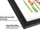 2pcs Children's Art Frames A4 Front Hole Art Frame for Kids 2 Wooden Picture Frames for 50-200 Photos