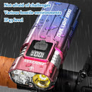 BIKIGHT SM220 800LM Dual-core LED Bicycle Headlight Battery Level Digital Display USB Charging Waterproof Front Bike Light for MTB Road Night Riding