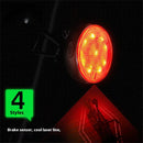 LEADBIKE LD93-LS Smart Brake Sensor Laser Bike Taillight 180 Large Floodlight 500mAh Battery 5 Light Modes Type-C Rechargeable IPX5 Waterproof Wear-resistant Bicycle Rear Light for Night Cycling