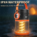IPRee Outdoor Solar Portable Camping Light,Power Display,Double Light Source Lamp Power Bank Emergency,Camping Atmosphere Lamp Outdoor Tent Light Night