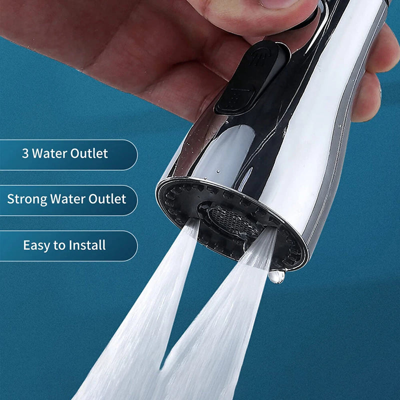 Kitchen Faucet Spray Head 3 Function Spray Head 360 Swivel Faucet Spray Head Kitchen Faucet Water Saving Sink Aerator Replacement Spray Head